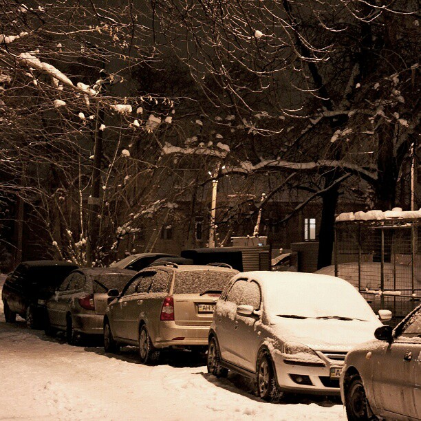 Снежная ночь в Донецке #govoritdonetsk