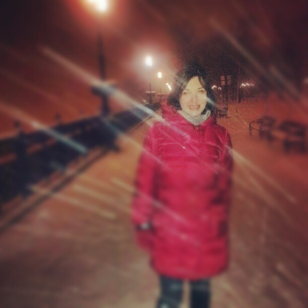 Зимний лук незнакомки #Донецк #Украина #снег #ночь #snow #Ukraine #Donetsk #govoritdonetsk...